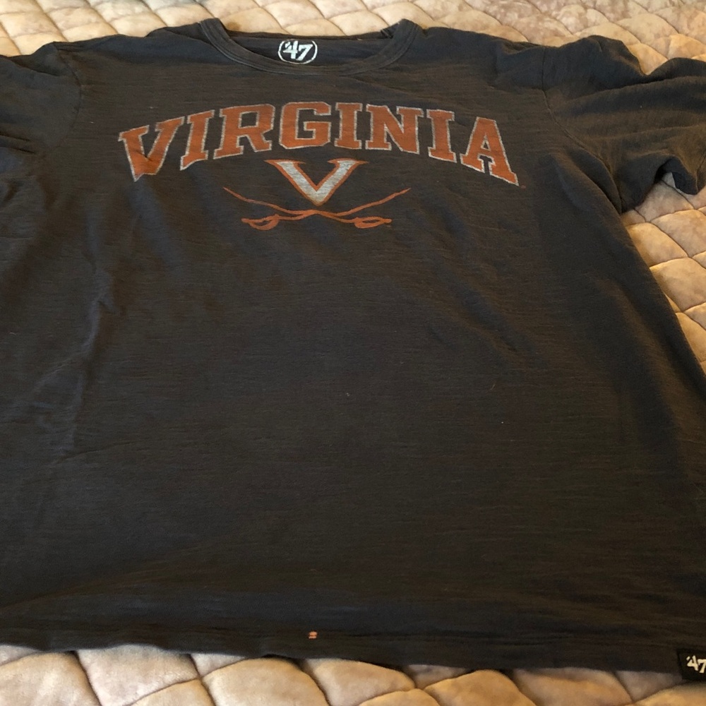 Final price🙏🏻47 Black and Orange Virginia Men's Tee